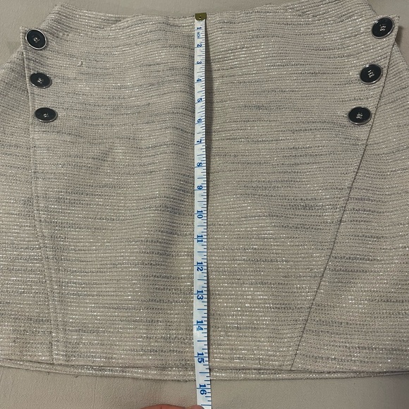 Ted Baker Skirt light grey metallic size 2 - Picture 9 of 11